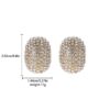 Exquisite And Fashionable Super Sparkling Diamond Droplet Shaped Ear Buckle.
