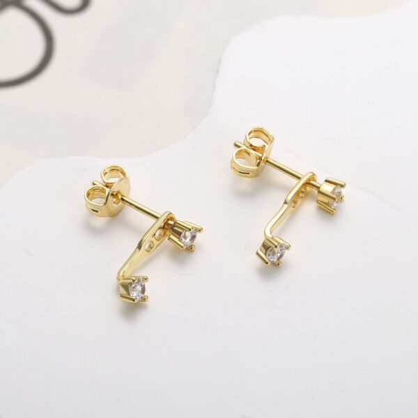 Brass Electroplating Trendy Earrings Female Drop-shaped
