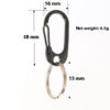 Outdoor Carry Equipment Alloy Material Climbing Button Carabiner Keychain