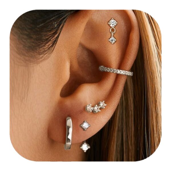Brass Electroplating Fashion Design Earring Set