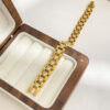 White Diamond Titanium Steel Watch Chain 18K Gold Non-fading Bracelet