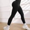 Women's Solid Color Seamless High Waist Hip Lifting Fitness Running Yoga Pants