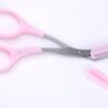 Beauty tools eyebrow scissors with eyebrow comb