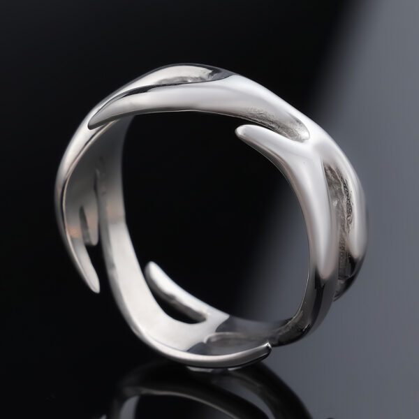 Flame Totem Stainless Steel Neutral Silver Ring