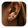 Brass Electroplating Fashion Design Earring Set
